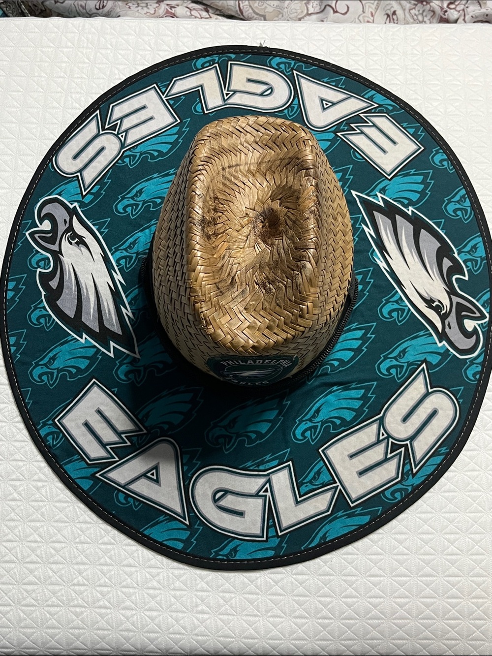 Philadelphia Eagles straw hat